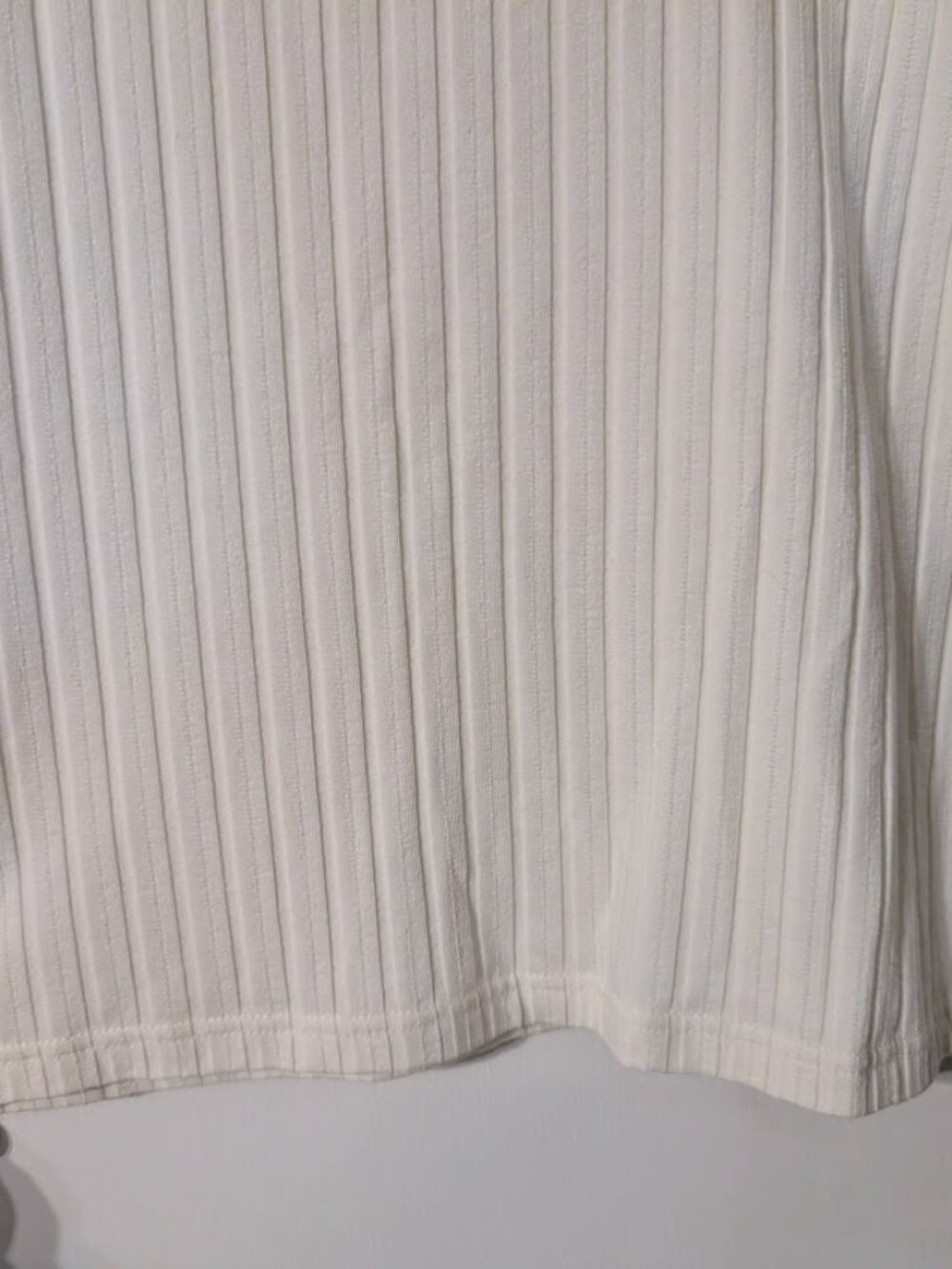 J. Crew Ribbed Lace Trim Pointelle Cotton Blend Camisole Tank Top Ivory L NWOT - Picture 5 of 9